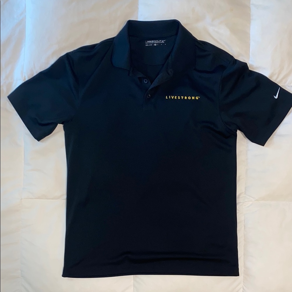 Nike Livestrong Black Polo Shirt